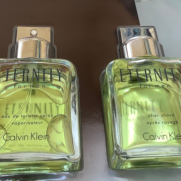 Calvin Klein ETERNITY FOR MEN eat de toilette spray 100 ml / after shave 100 ml - Picture 3 of 8